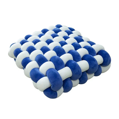 Decorative Hand-Made Knotted Square Plush Pillows - KozyTrends
