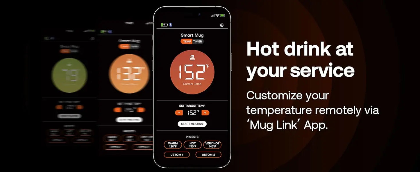 Smart Self-Heating, Temperature Controlled Coffee Mug