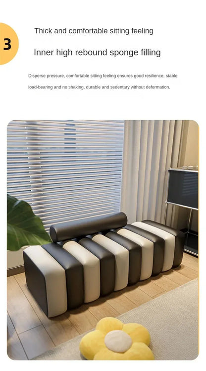 Modern Minimalist Sculptural Ottoman