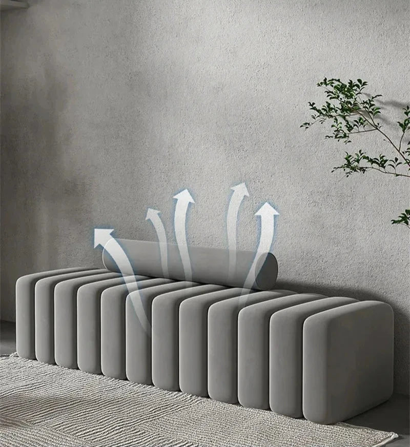 Modern Minimalist Sculptural Ottoman