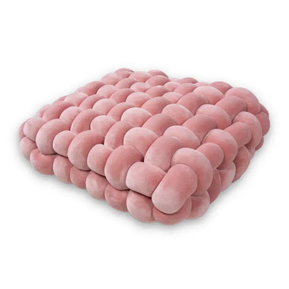 Decorative Hand-Made Knotted Square Plush Pillows - KozyTrends