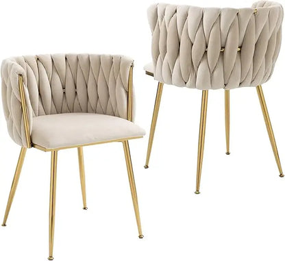 Modern Velvet Tufted Dining Chairs