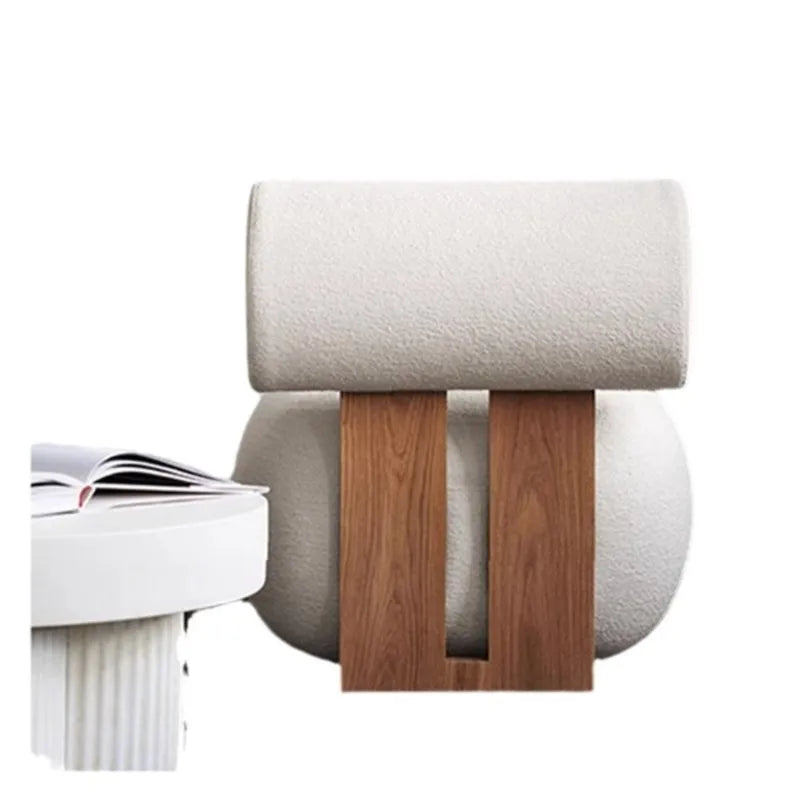 Modern Nordic Velvet Lounge Chair - back