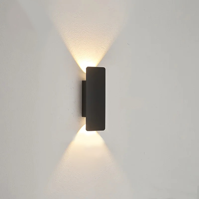 Outdoor Waterproof LED Wall Lamp - black medium variant