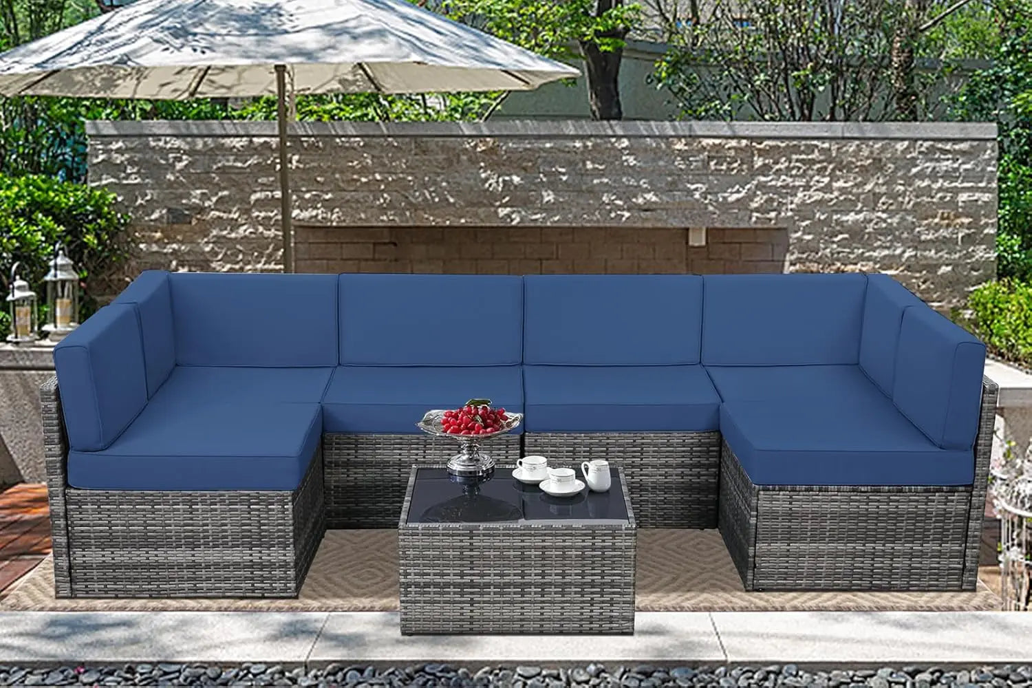 7pcs Outdoor Patio Furniture Set - KozyTrends