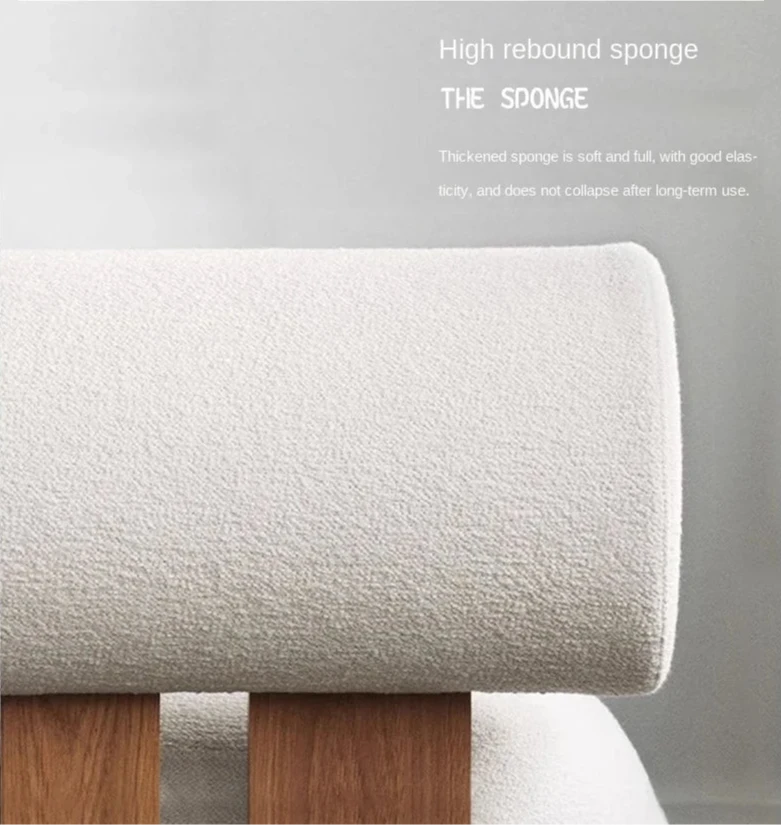 Modern Nordic Velvet Lounge Chair -top back