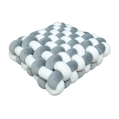 Decorative Hand-Made Knotted Square Plush Pillows - KozyTrends