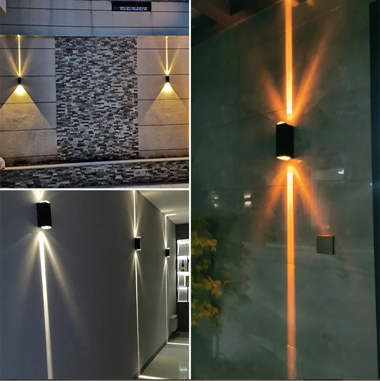 Modern Aluminum Up & Down Outdoor Wall Sconce - examples