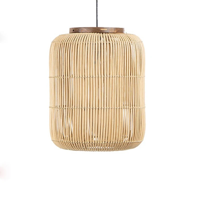 Handwoven Wabi-Sabi Rattan Pendant Light - variant