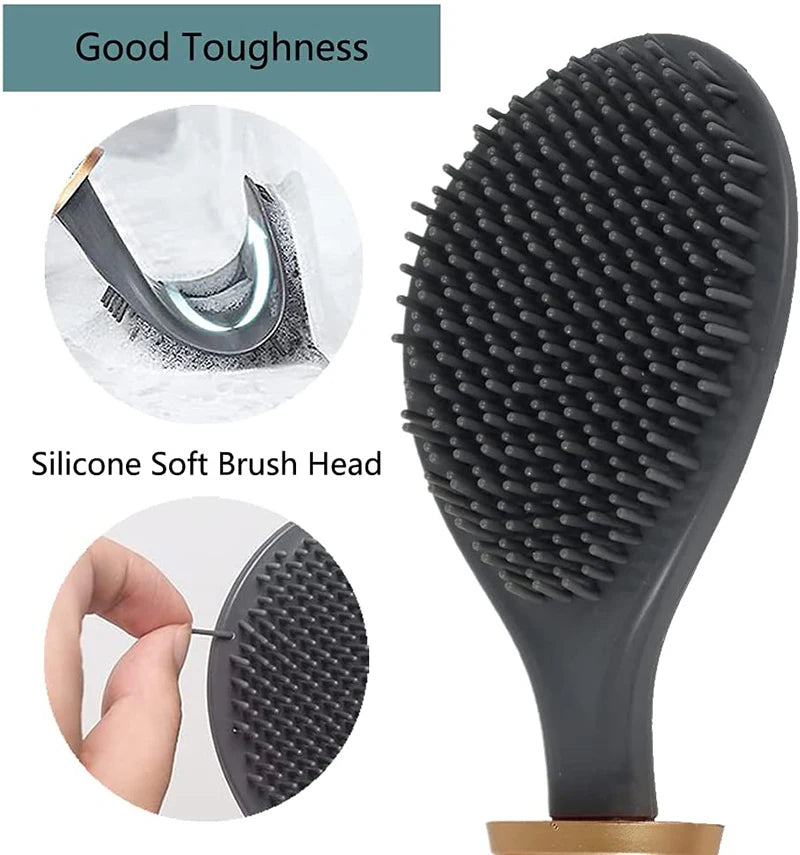 Wall-Mounted Silicone Toilet Brushes With Holder Set - KozyTrends
