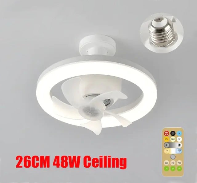 LED Swing Head Fan Light - KozyTrends