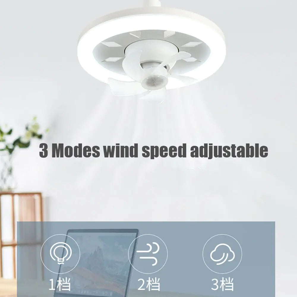 LED Swing Head Fan Light - KozyTrends